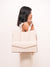 The Chase Tote - Ivory White